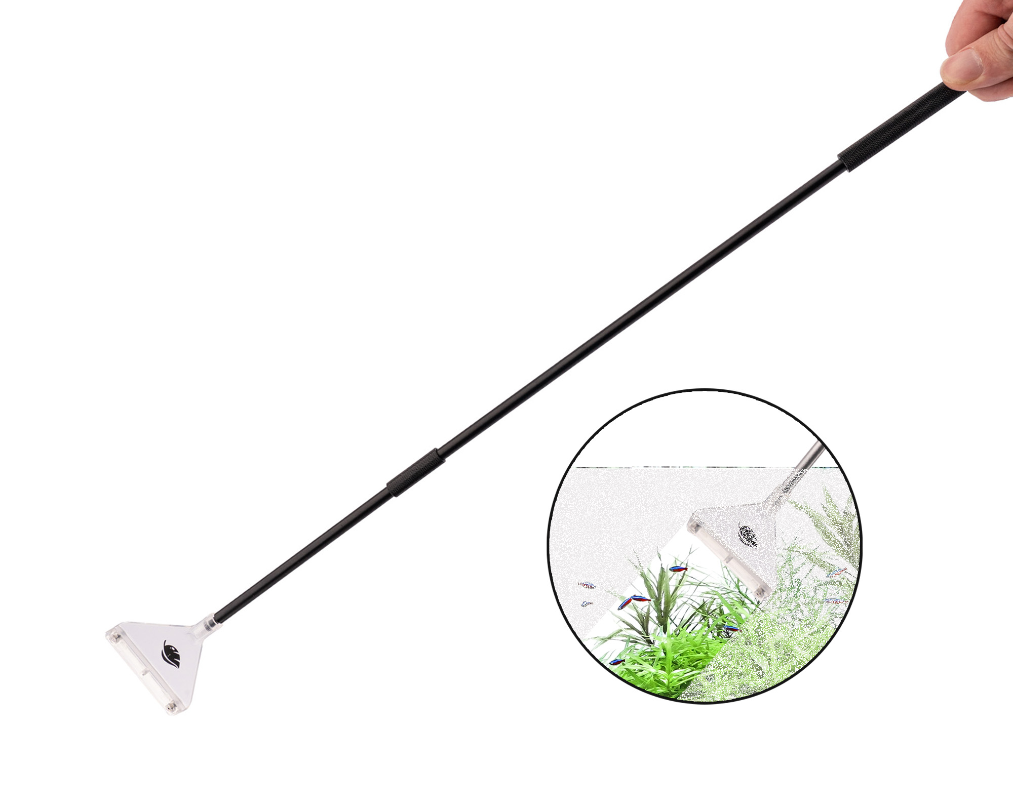 Algenentferner für Aquarien mit Teleskopgriff